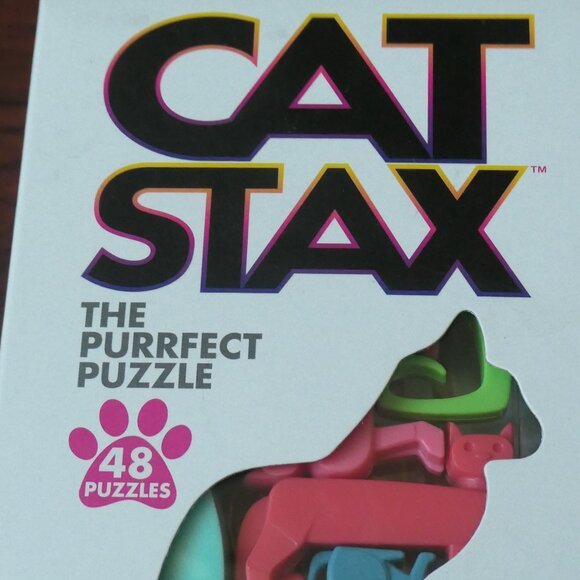 Brainwright - Cat STAX - The Purrfect Puzzle game-NWT - Picture 3 of 5